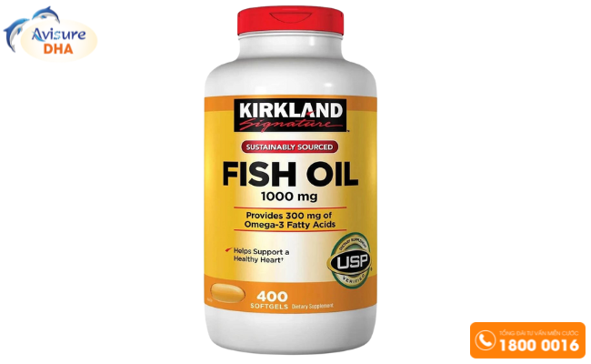 Dầu cá bổ mắt Kirkland Signature Fish Oil