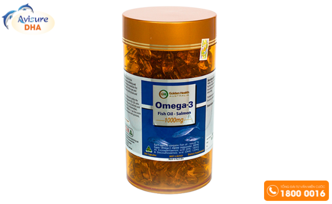 Dầu cá bổ mắt Omega 3 Fish Oil Golden Healthy