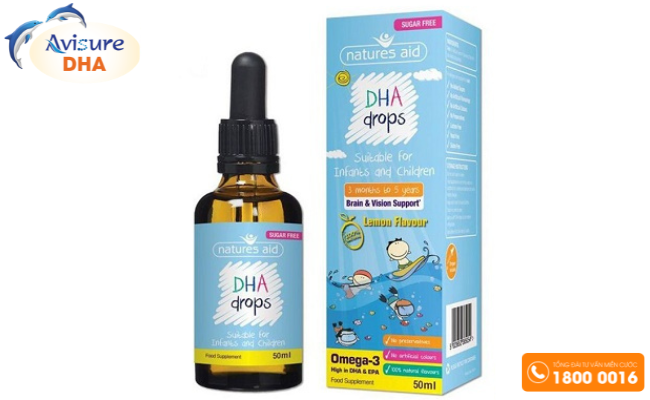 DHA nhỏ giọt của Anh Nature Aids bổ sung DHA cho bé