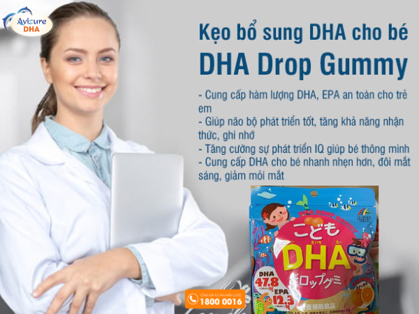 Kẹo Dha drop gummy của Nhật của công ty Unimat Riken