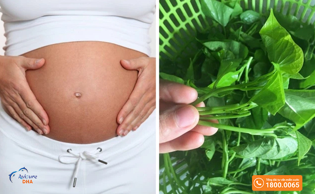 Ăn rau lang vào cuối thai kỳ giúp bà bầu sinh dễ dàng