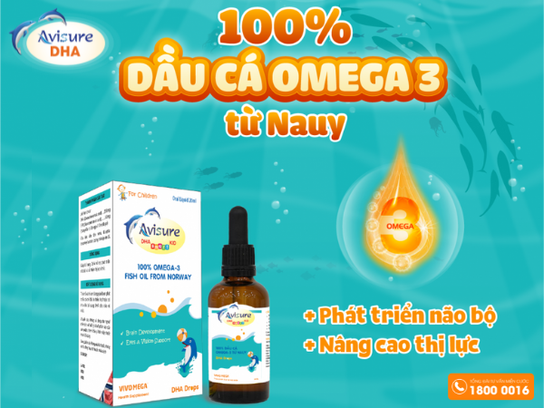 Avisure dha Smart kid - Tpbvsk 100% dầu cá omega 3 từ Nauy