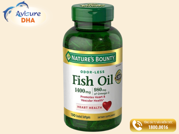 Thuốc bổ mắt Omega 3 Fish Oil của Mỹ