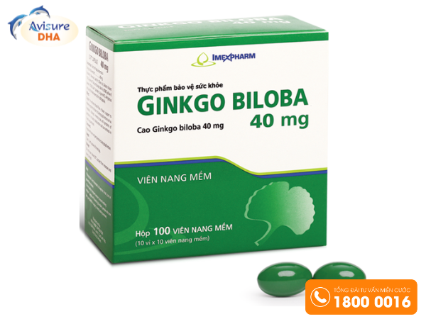 Thuốc uống bổ não Ginkgo Biloba