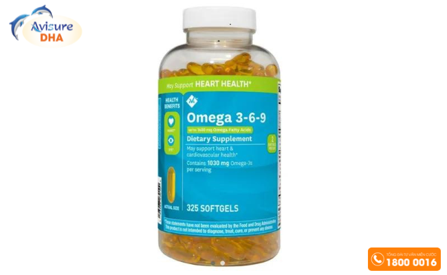 Viên uống Omega 3,6,9 bổ mắt bổ não của Mỹ