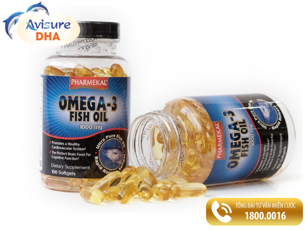 Thuốc bổ mắt Omega 3 1000MG Pharmakal của Mỹ